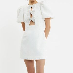 Rebecca Vallance Ophelia Mini Dress in White